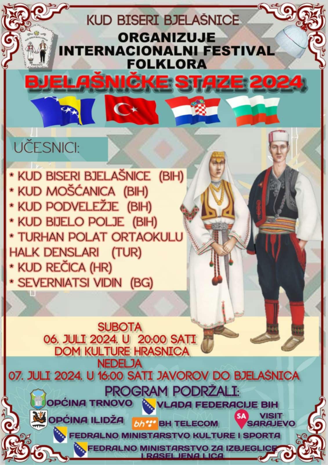 Festival “Bjelašničke staze” ove godine će ugostiti oko 400 folkloraša